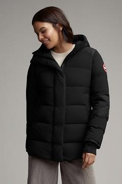 Chamarras Canada Goose Mujer México - Alliston Chaqueta De Plumas Negros VN8432716